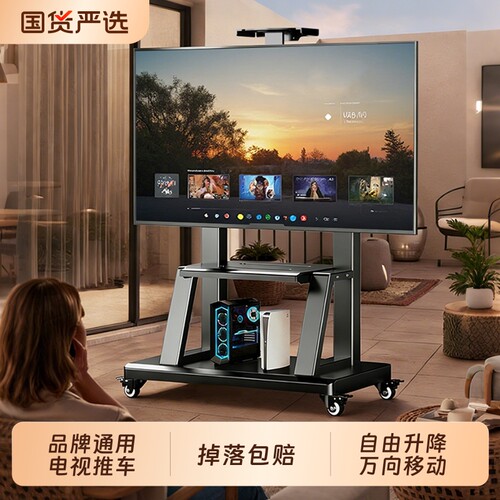 电视机可移动落地支架子推车带轮