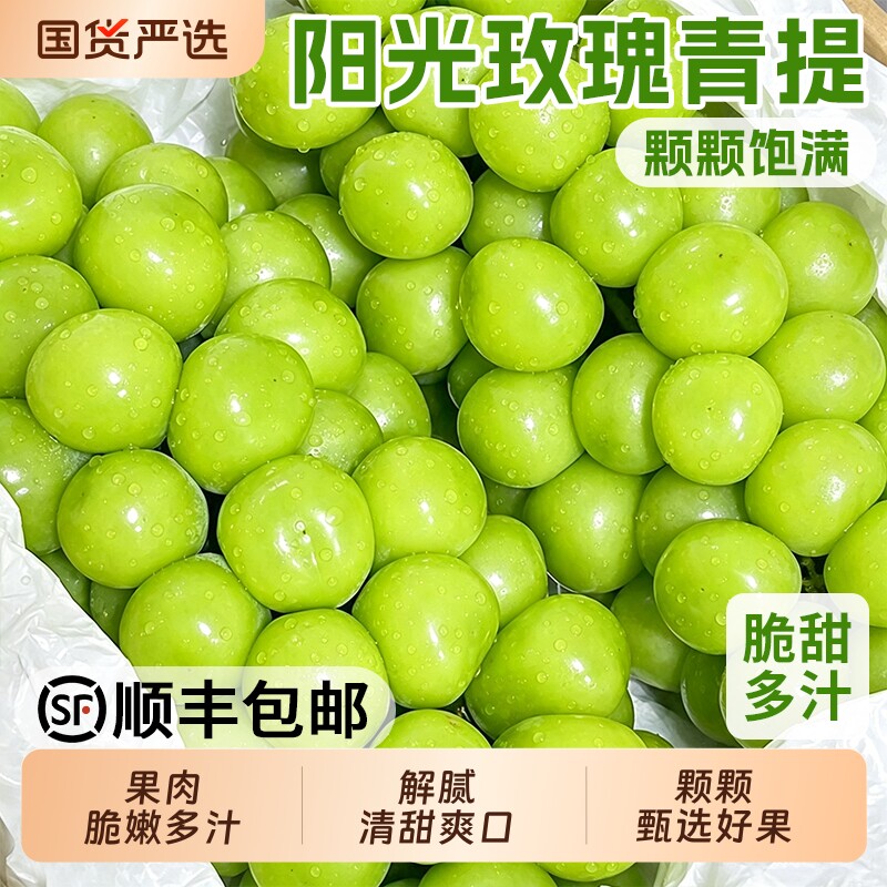 鲜摘阳光玫瑰青提香甜多汁顺丰图片