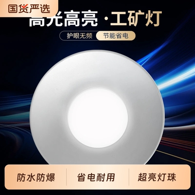 天棚灯e27大螺口LED工矿灯大功率厂房灯工厂吊灯车间仓库防水防尘