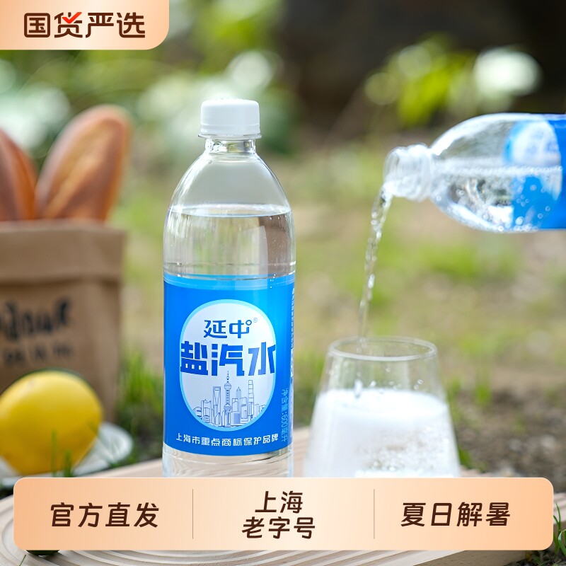 官方发货延中碳酸饮料盐汽水经典低热量补充体力解渴气泡水乌梅