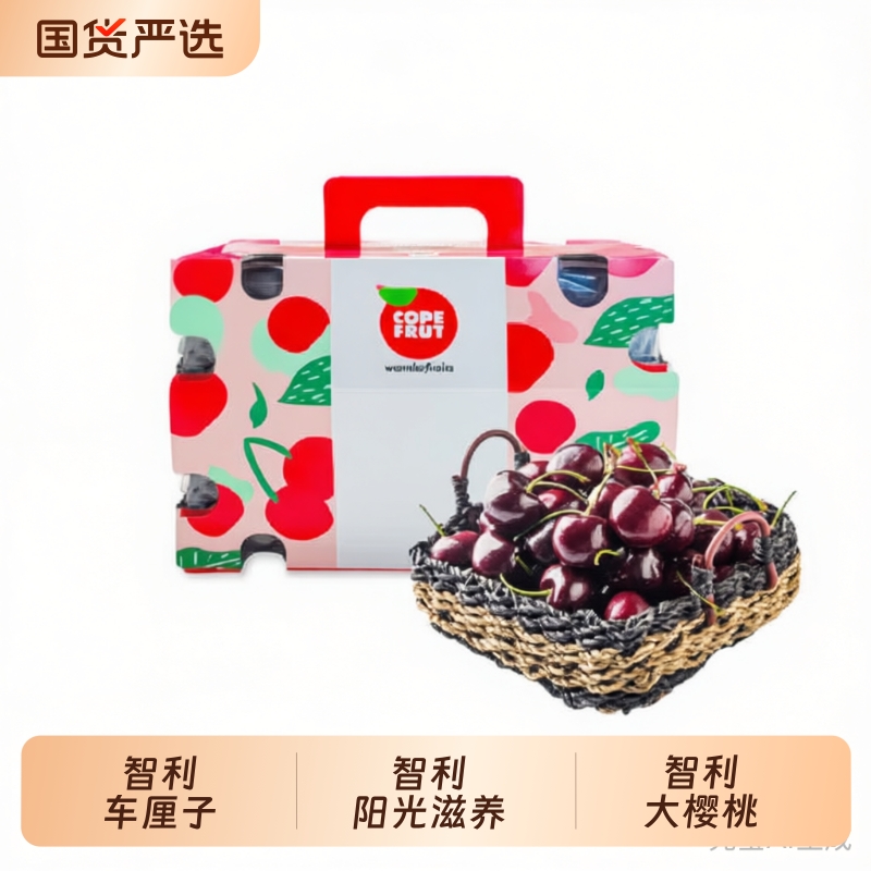 【现货】智利进口车厘子大樱桃新鲜水果礼盒孕妇水果JD/顺丰到家