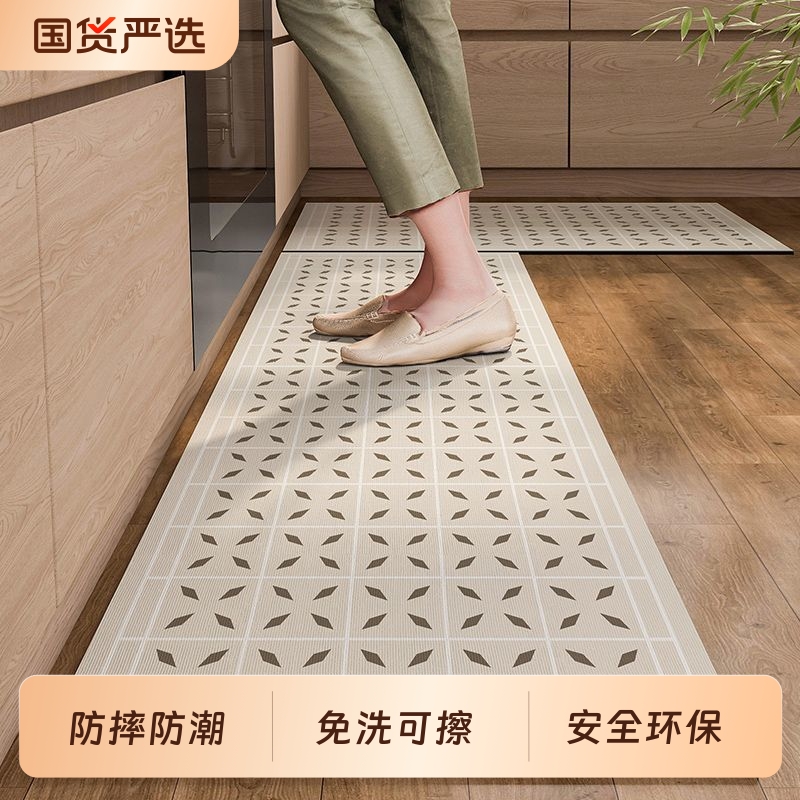 硅藻泥厨房地垫防滑防油吸水垫门口耐脏脚垫防水专用可擦免洗地毯