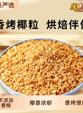 黄金烤椰粒500g椰肉香烤椰子碎奶冻烘焙装饰面包蛋糕商用原料批发