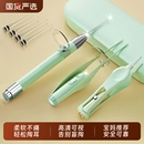 发光挖耳勺掏耳神器儿童专用掏耳勺套装 带灯可视耳扒工具宝宝镊子