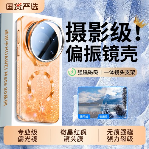 摄影级偏光镜镜头全包支架磁吸壳