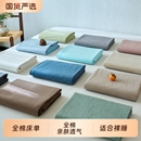 纯棉床单单件单人100全棉新款 被单枕套三件套 学生宿舍水洗棉冬季