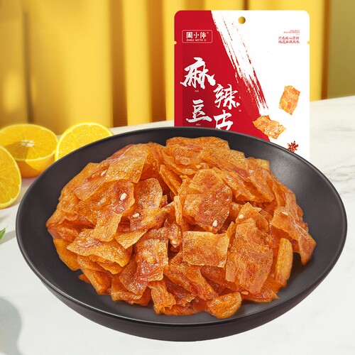 周黑鸭周小伴麻辣豆皮60gx10袋手撕大刀肉零食网红小吃国货香辣