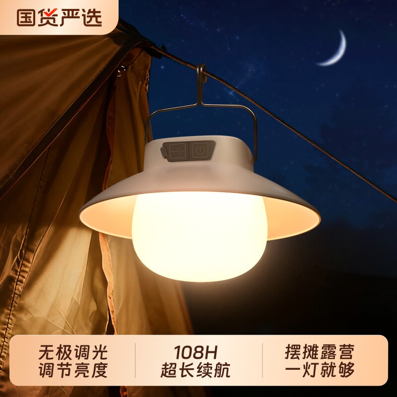 户外露营灯夜市充电照明灯超长续航应急超亮摆地摊野营挂式帐篷灯图片