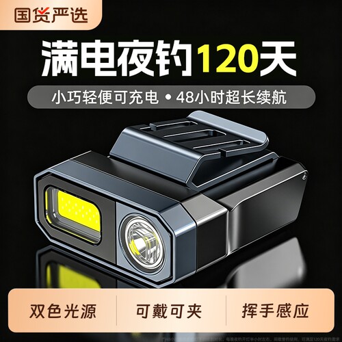 微笑鲨强光钓鱼头灯|千人加购