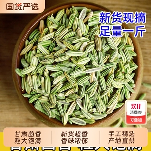 甘肃玉门民勤今年小茴香颗粒 500g小回香籽香料调料批发商用 包邮