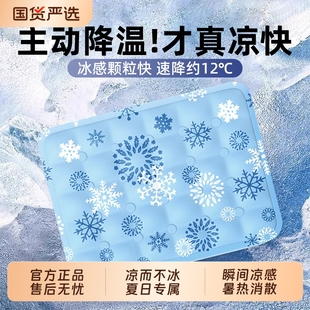 夏季 冰垫冰丝坐垫凉席冰凉垫学生屁垫水垫凉感透气椅子夏天凝胶