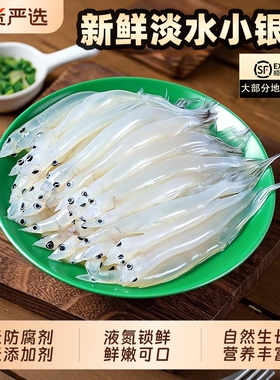 新鲜小银鱼冰鲜银鱼白板鱼无骨无刺宝宝辅食顺丰包邮冷冻淡水水产