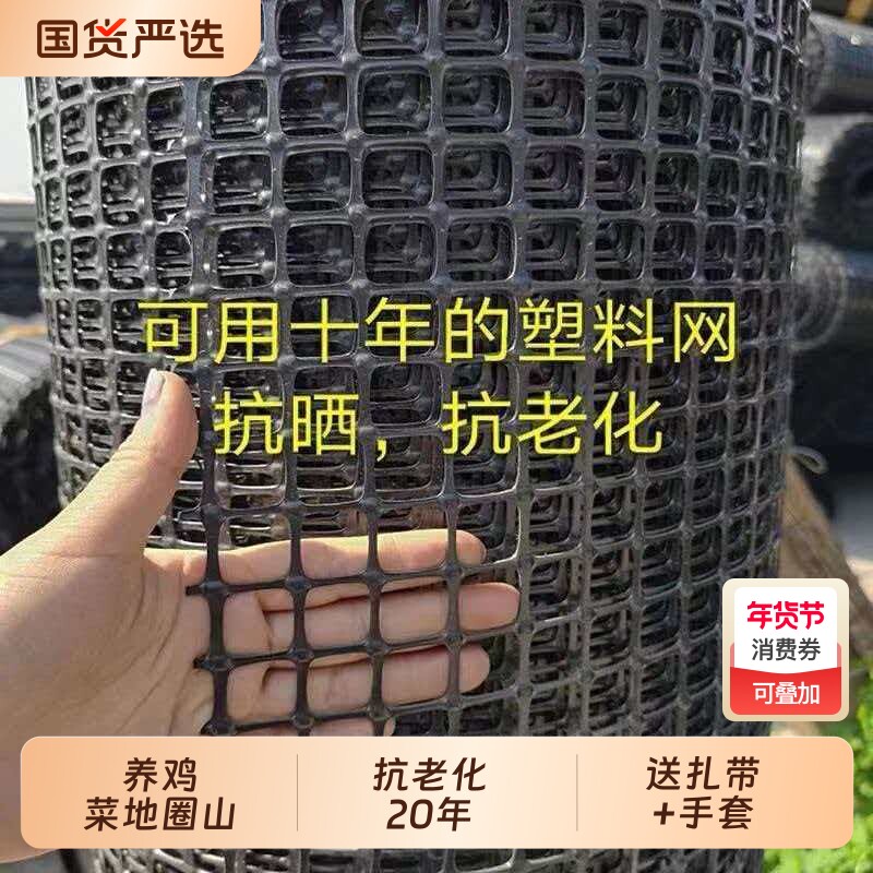 养鸡塑料围栏网网格拦鸡网家用玉米养殖网鱼塘防护网围栏栅栏户外