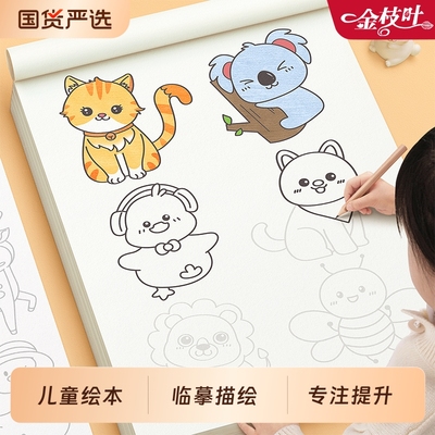 儿童简笔画描摹本画画描绘本
