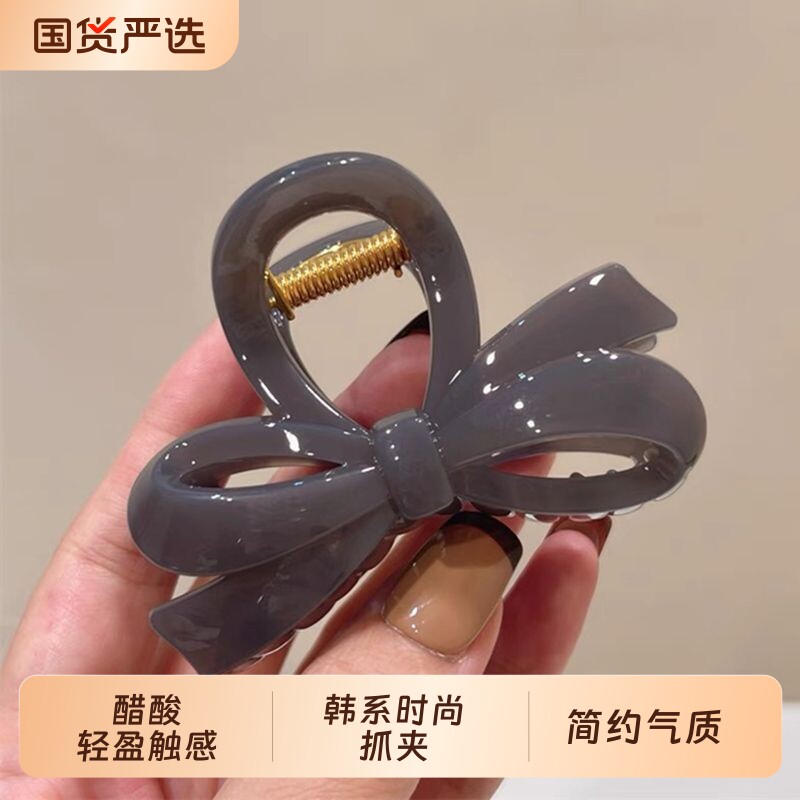 2026新款蝴蝶结发夹简约气质图片