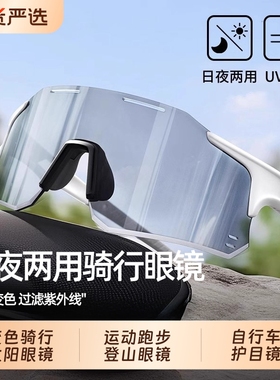 变色骑行眼镜日夜两用防风沙户外运动跑步登山地公路自行车护目镜