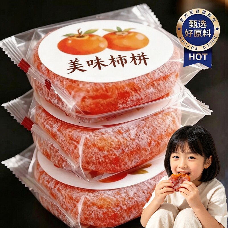 广西流心圆柿子柿饼蜜饯独立包装袋5斤装特产吊好吃新鲜整箱糖心