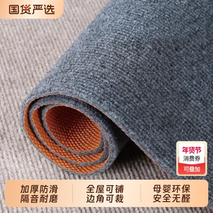 灰色地毯耐脏房间客厅卧室全铺商用办公室大面积满铺隔音整铺地垫