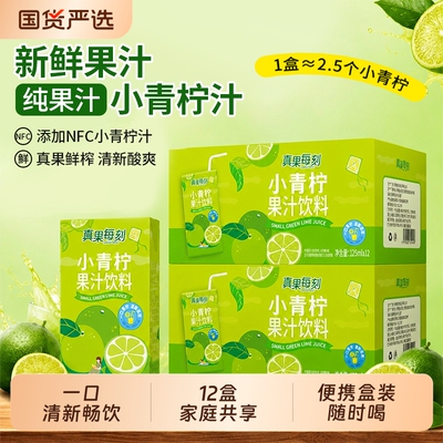 莱姆小青柠纯果汁饮料125ml*12瓶