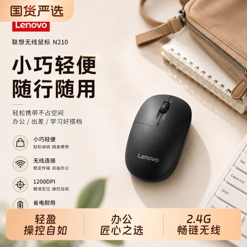联想（Lenovo）无线鼠标商务办公