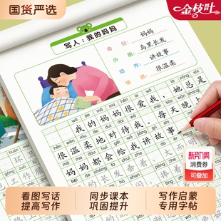 2026新版看图写话一年级二年级上册下册专项训练每日一练小学同步练习册人教版教材一升二衔接阅读理解范文大全看图说话寒假作业