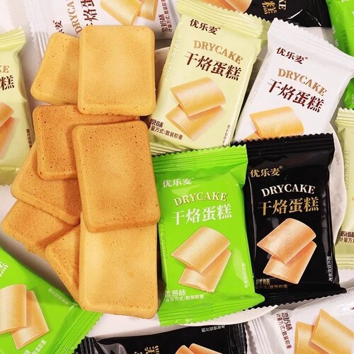 优乐麦干烙蛋糕饼干奶酪单独小包装整箱批发休闲零食品小吃好吃