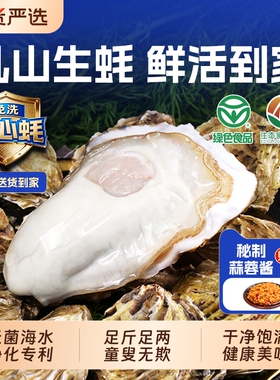 贝司令乳山鲜活生蚝净重5斤绿色品质食品海蛎子牡蛎新鲜高端海鲜