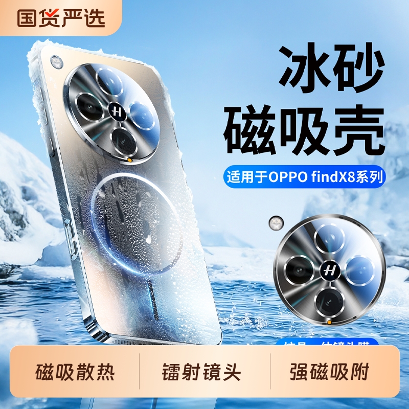 磁吸磨砂超薄散热镜头全包防摔壳