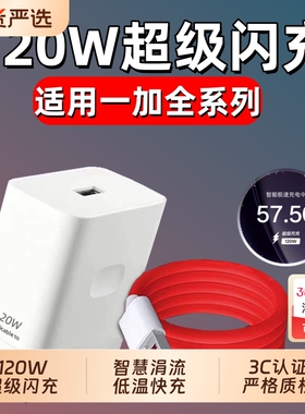一加充电器长份120W超级闪充适用Ace2/ace3V/ACE5/ace5pro/Ace5至尊版OPPO一加8/9/10pro/11/12/13T充电快充