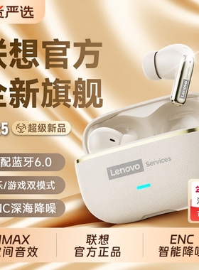 联想LE208无线蓝牙耳机入耳式2025高音质新款降噪运动长续航国货
