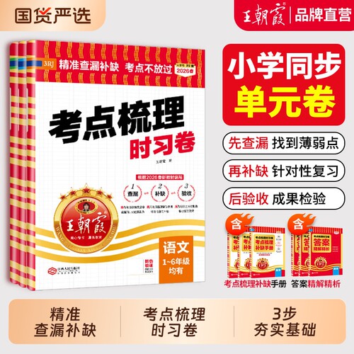 王朝霞考点梳理卷官方正品