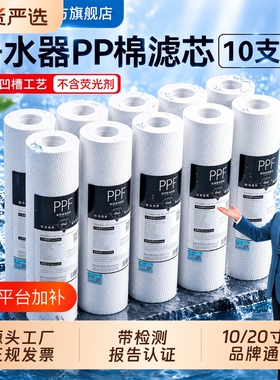 10寸PP棉滤芯净水器通用家用自来水前置过滤器1微米5微米净水机