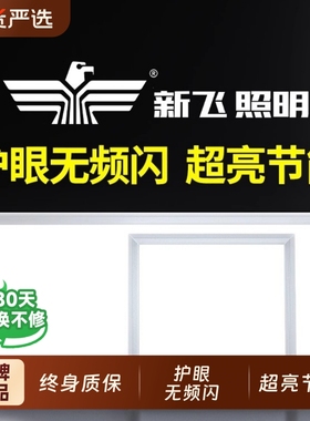 新飞集成吊顶厨房灯吸顶灯卫生间平板嵌入式面板灯铝扣板灯照明