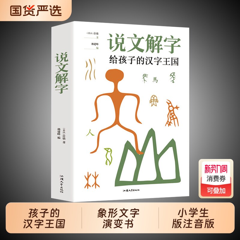 正版现货说文解字给孩子的汉字王国详解象形文字演变书图解中小学生版