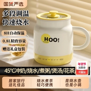 新品便携式旅行杯烧水杯多功能加热电热杯小型便携电炖养生杯炖煮