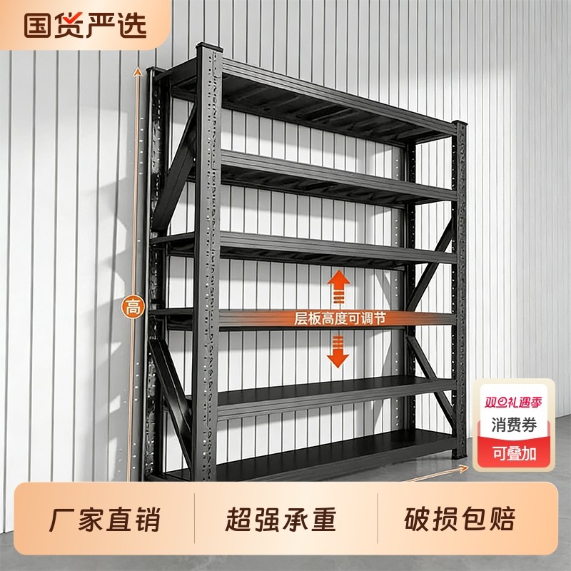 货架置物架多层家用超市铁架子仓库阳台落地储物架厨房仓储展示架