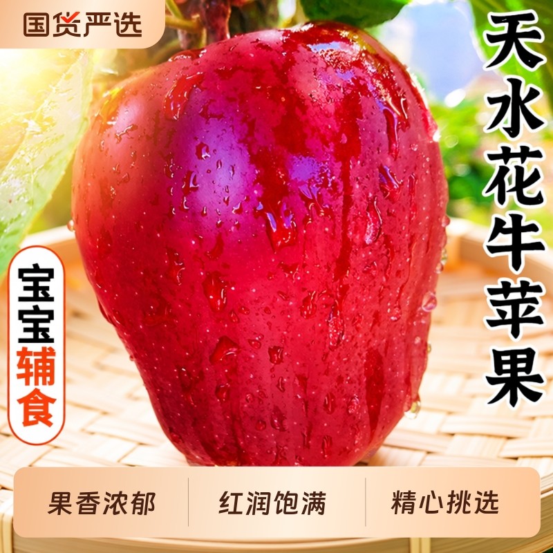 【喜仕鲜】甘肃天水花牛苹果直发当季水果新鲜红蛇粉面整箱包邮,水产肉类/新鲜蔬果/熟食,苹果,淘宝优惠券,粉丝福利购,淘宝优惠卷