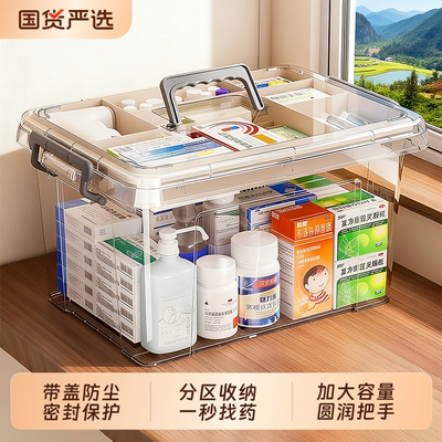 【透明药箱】家用大容量医药箱