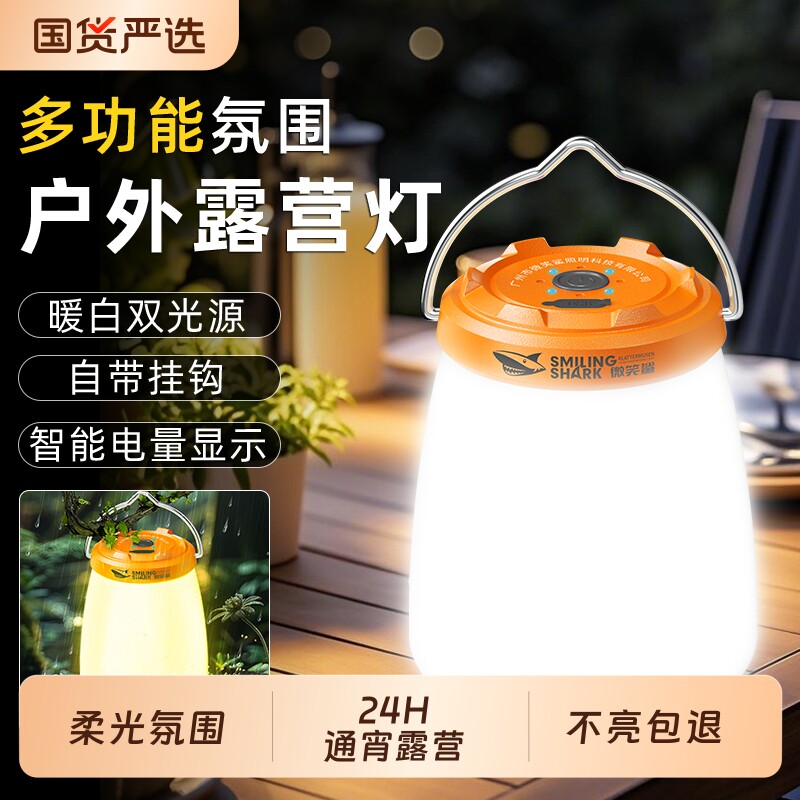户外露营灯超亮超长续航家用充电野营灯应急照明营地帐篷氛围灯