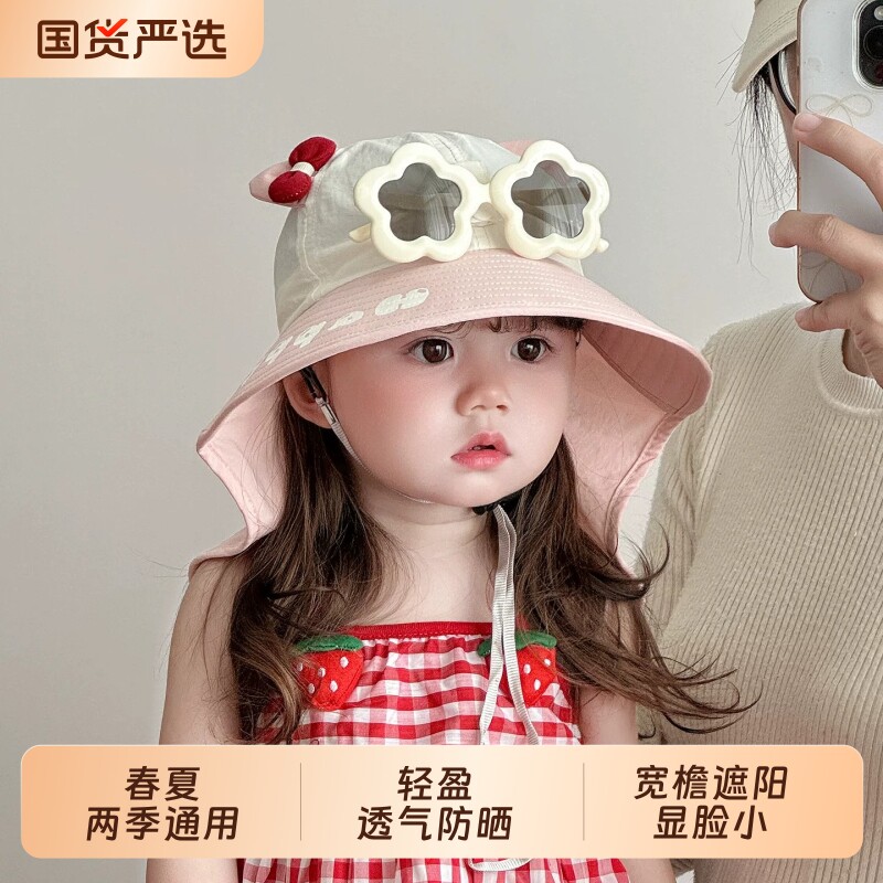 儿童薄款防晒大檐帽|千人加购图片