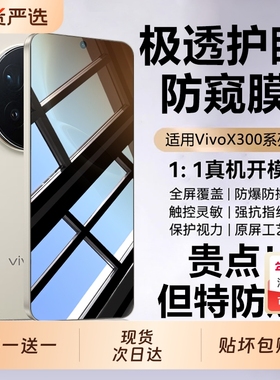 适用VIVOX300钢化膜x200pro手机防窥膜x100ultra手机膜x90x80新款vivos30/20全屏s19曲屏s18覆盖s17水凝x70贴