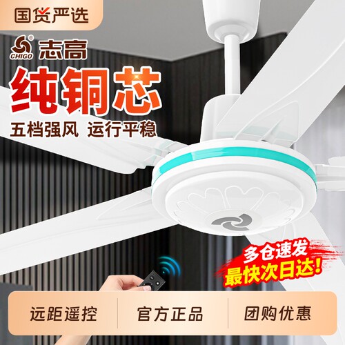 志高吊扇大风力家用客厅2026新款