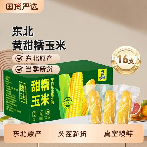 邹有才当季东北黄黏糯玉米棒