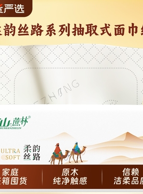 竹山蔗林抽纸柔韵丝路加厚5层纸巾DZ-012A整箱木浆原生抽取式压花