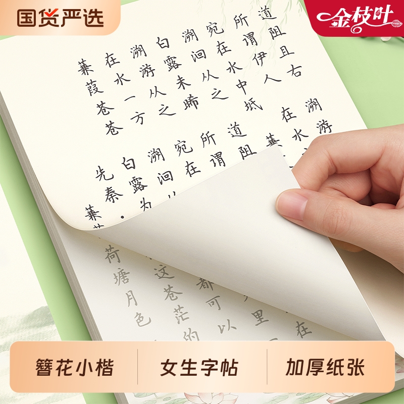簪花小楷女生行楷字帖成人练字帖