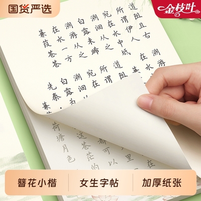 簪花小楷女生行楷字帖成人练字帖