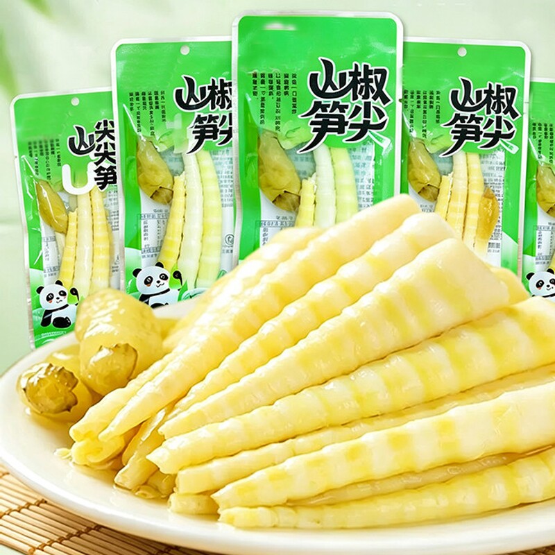 酸辣笋尖泡椒竹笋脆笋网红解馋即食年货零食山椒袋装嫩笋新鲜美食