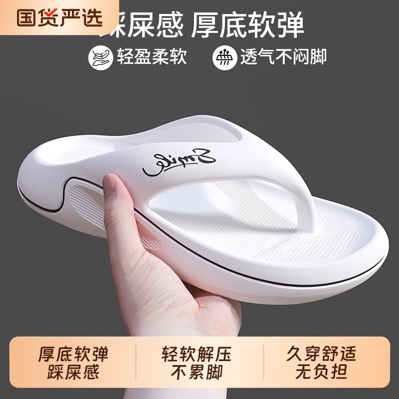 夏季防滑厚底人字拖耐磨舒适图片
