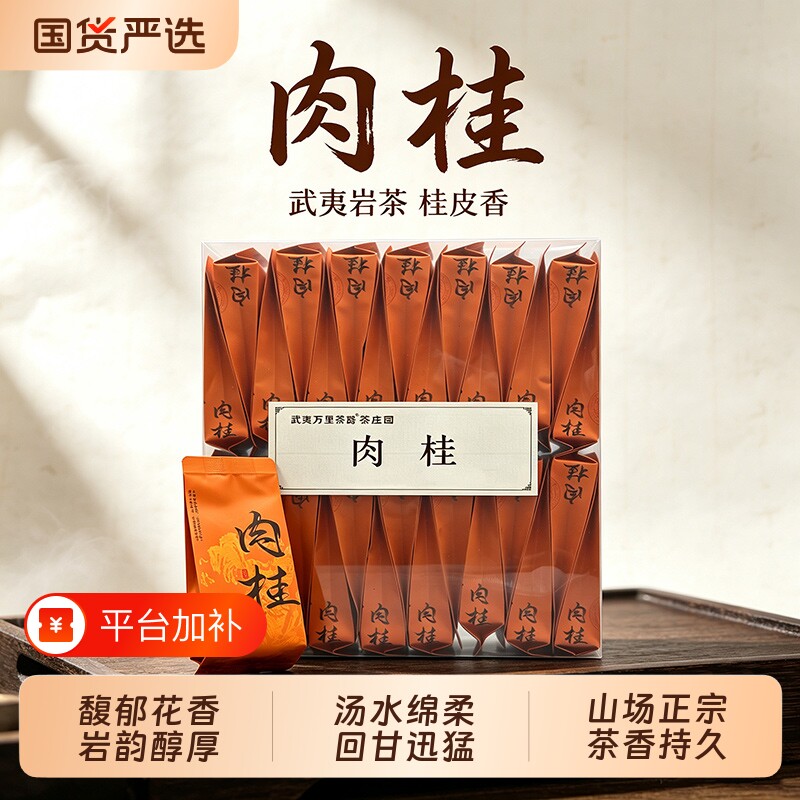 武夷肉桂岩茶浓香型花果香武夷山大红袍茶叶小袋装礼品装正岩花香