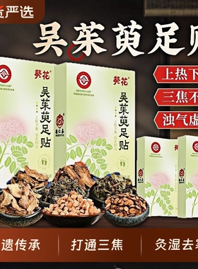 葵花儿童吴茱萸足贴引火下行涌泉穴上热下寒中焦不通艾草穴位调理